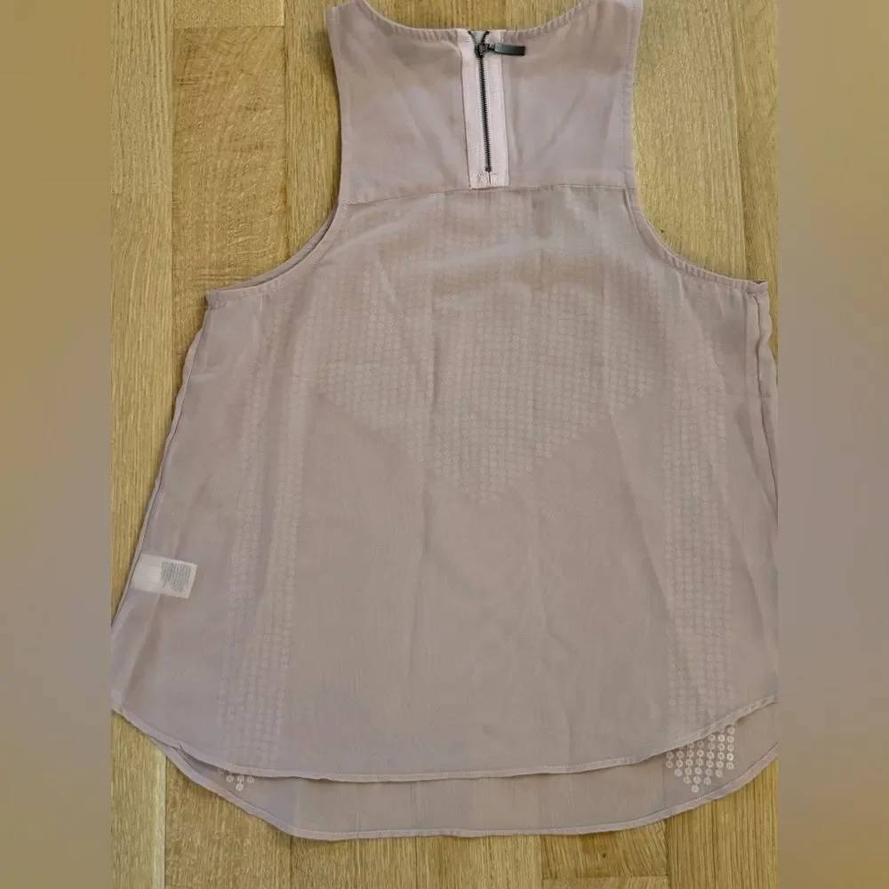 American Eagle Outfitters Pink Sequin Sleeveless Tank Top
